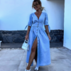 Claudia - Maxi Denim Dress