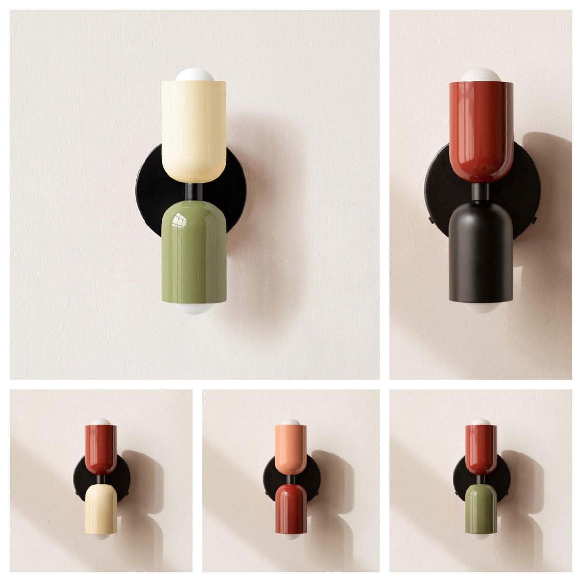 Nzmarket Dual Up & Down Outdoor Wall Sconce – Modern Glass & Metal