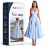 Vanna - Elegant satin party dress