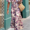 Joan | Floral Print Puff Sleeve Maxi Dress