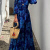 Francesca | Long dress with floral print