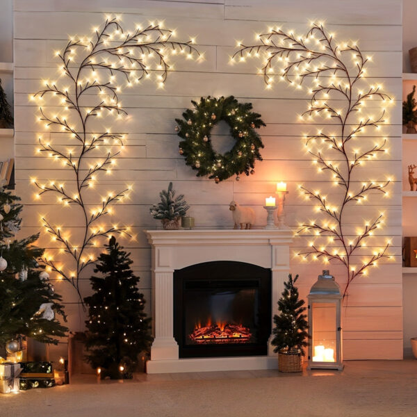 Nzmarket LED Willow Branch Wall Light – Warm Glow, Ethereal Design