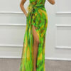Sandra | Vibrant Draped Dress