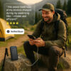 Solar External Power Bank – 20,000mAh, Waterproof & Portable USB Charger