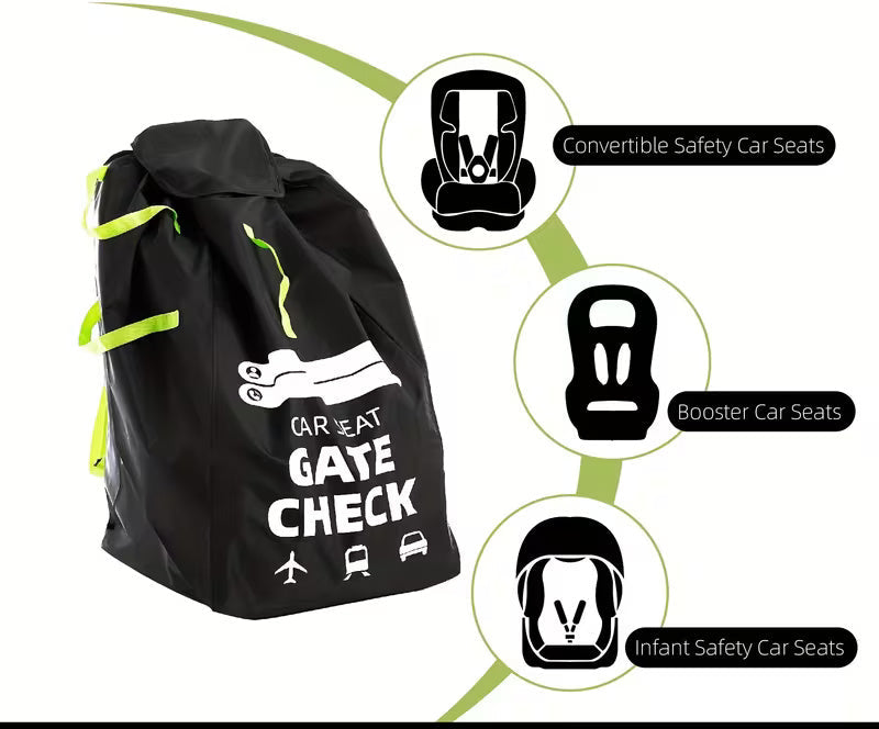 Nzmarket Convertible Car Seat Travel Backpack Bag | Waterproof Child Seat Protector