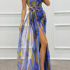 Sandra | Vibrant Draped Dress