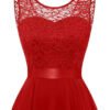 Hilova | Asymmetrical High Low Sleeveless Flowing Evening Dress