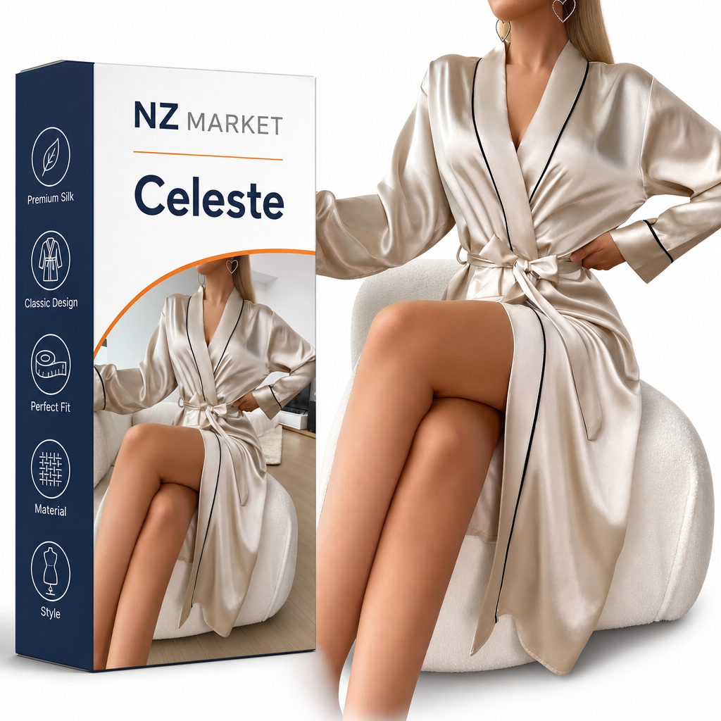 Celeste - Elegant Spring Silk Nightgown for Ladies
