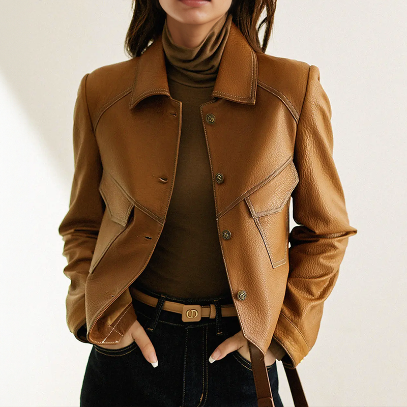 Lucy - Vintage-Inspired Leather Jacket