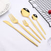 Nzmarket Premium Stainless Steel Dinnerware Set – Steak Knife, Fork, Spoons & Flatware