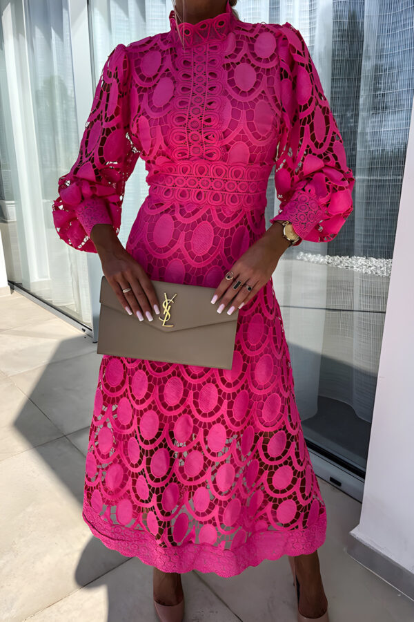 Nzmarket Patricia Romantic Lace Dress – Elegant Evening Wear