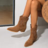 Stylish Embroidered Western Boots for Women by Ruby