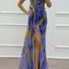 Sandra | Vibrant Draped Dress