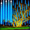 Nzmarket LED Meteor Falling Rain Garden Lights – 8-Tube Outdoor Set