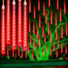 Nzmarket LED Meteor Falling Rain Garden Lights – 8-Tube Outdoor Set