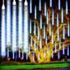 Nzmarket LED Meteor Falling Rain Garden Lights – 8-Tube Outdoor Set
