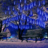 Nzmarket LED Meteor Falling Rain Garden Lights – 8-Tube Outdoor Set