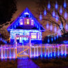 Nzmarket LED Meteor Falling Rain Garden Lights – 8-Tube Outdoor Set