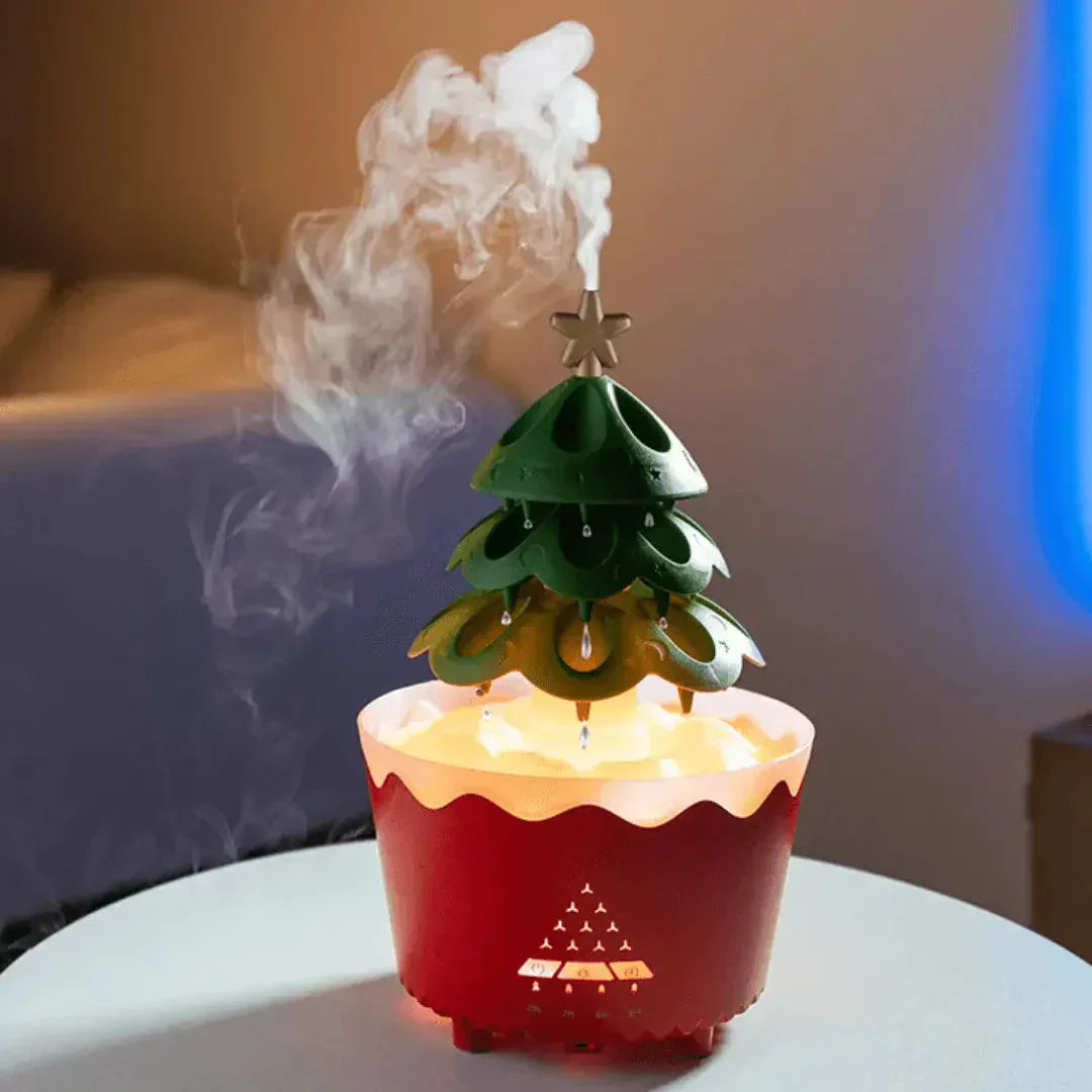 Nzmarket Christmas Aromatherapy LED Diffuser Light – Colour-Changing Festive Glow
