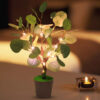 Nzmarket LED Faux Leaf Christmas Table Lamp – Warm Botanical Festive Display