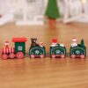 Nzmarket Wooden Christmas Train Decoration Set – Classic Festive Centrepiece