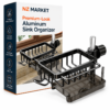 Premium-Look Aluminum Sink Organizer