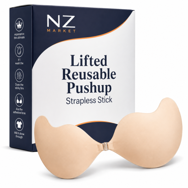 Lifted Reusable Pushup Strapless Sticky Bra