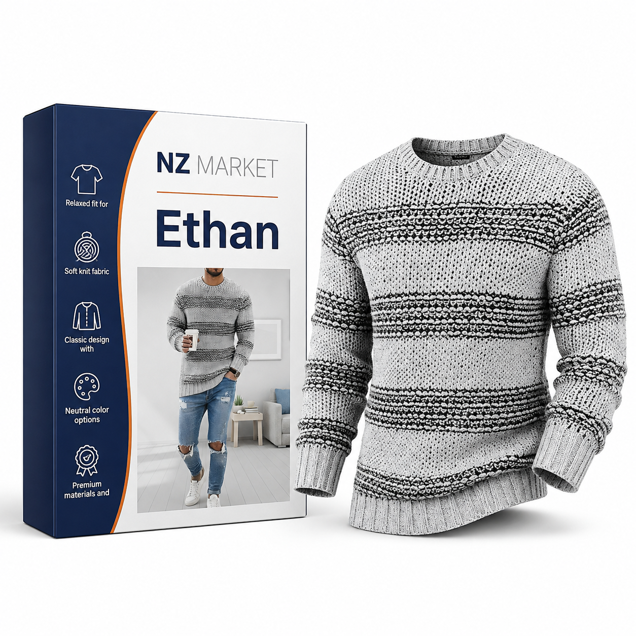 Ethan - Comfy Sweater Attire