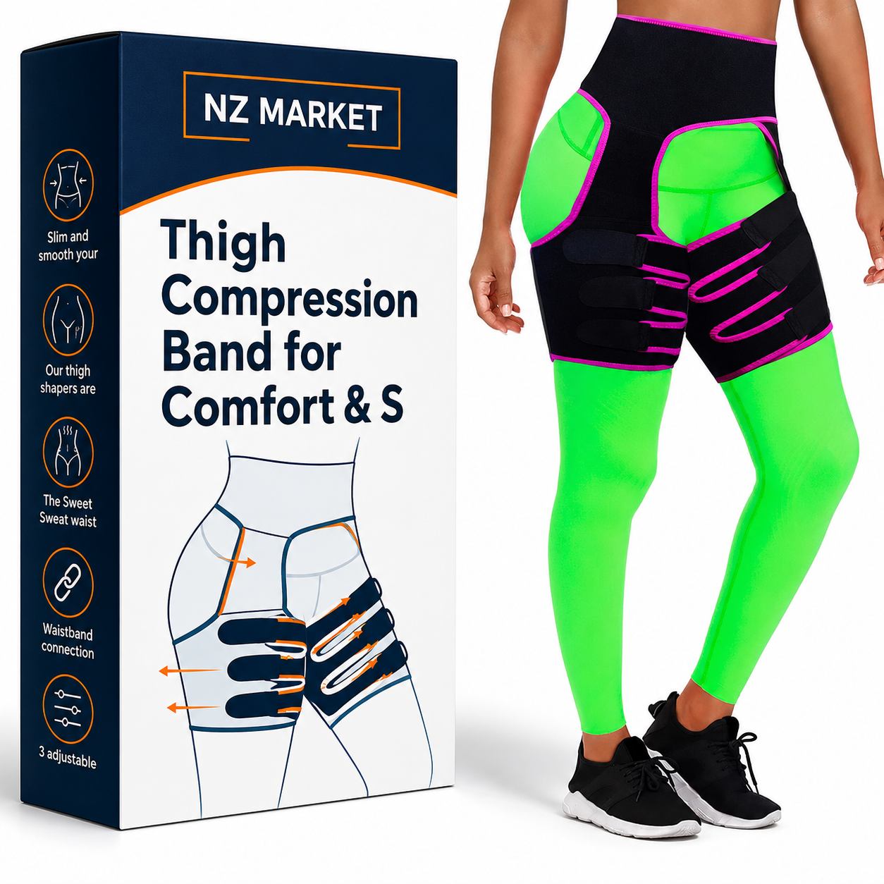 Thigh Compression Band for Comfort & Stability