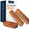 Luxury Wooden Pepper and Salt Mill Set