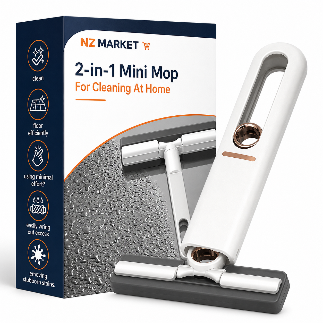 2-in-1 Mini Mop For Cleaning At Home