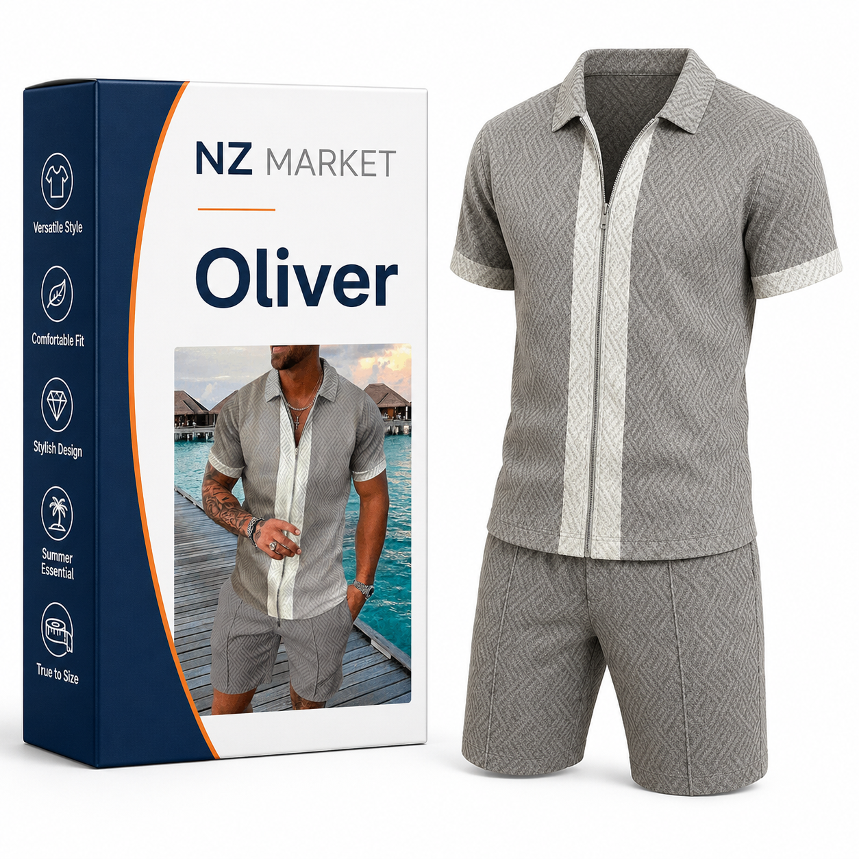 Oliver - Streetwear Polo & Shorts