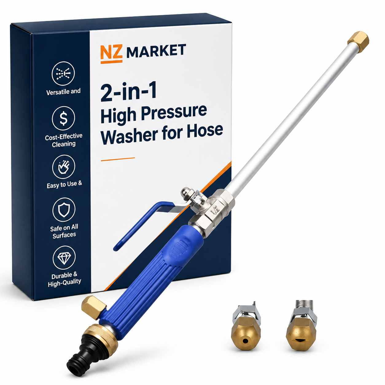 2-in-1 High Pressure Washer for Hose