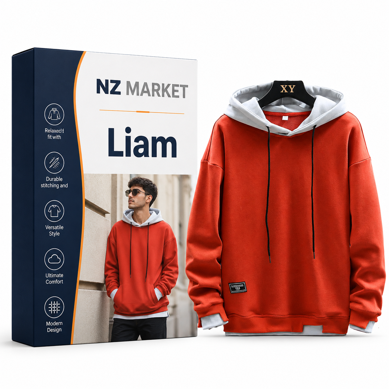 Liam - Trendy Urban Hoodie