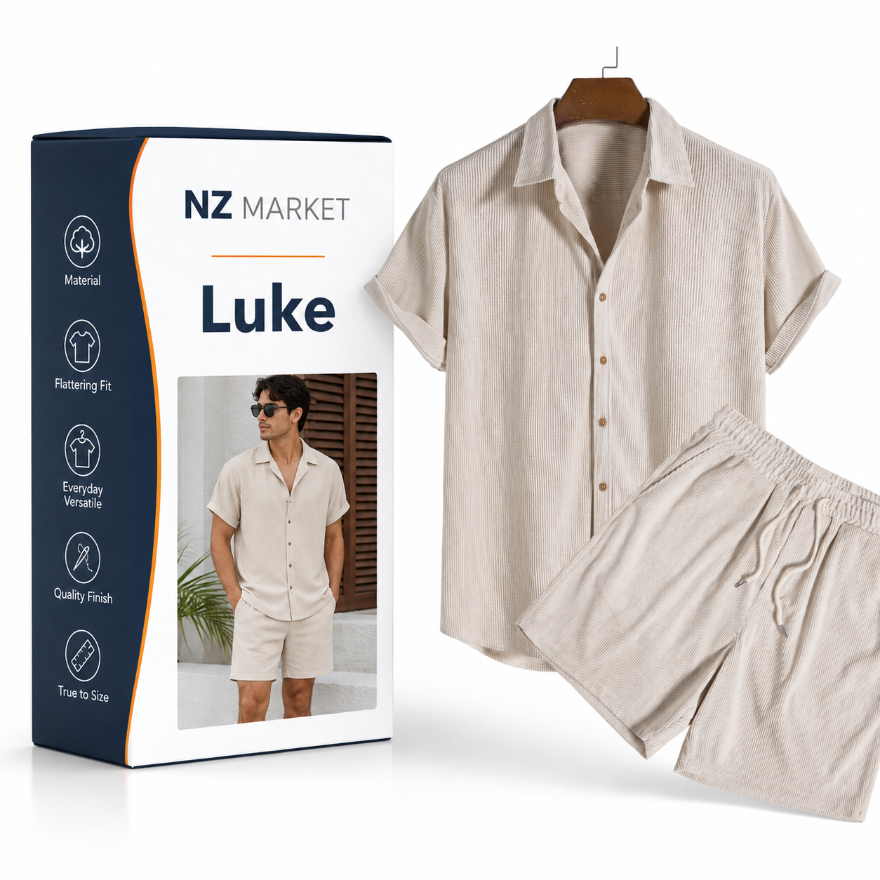 Luke - Modern Classic Polo & Shorts Set
