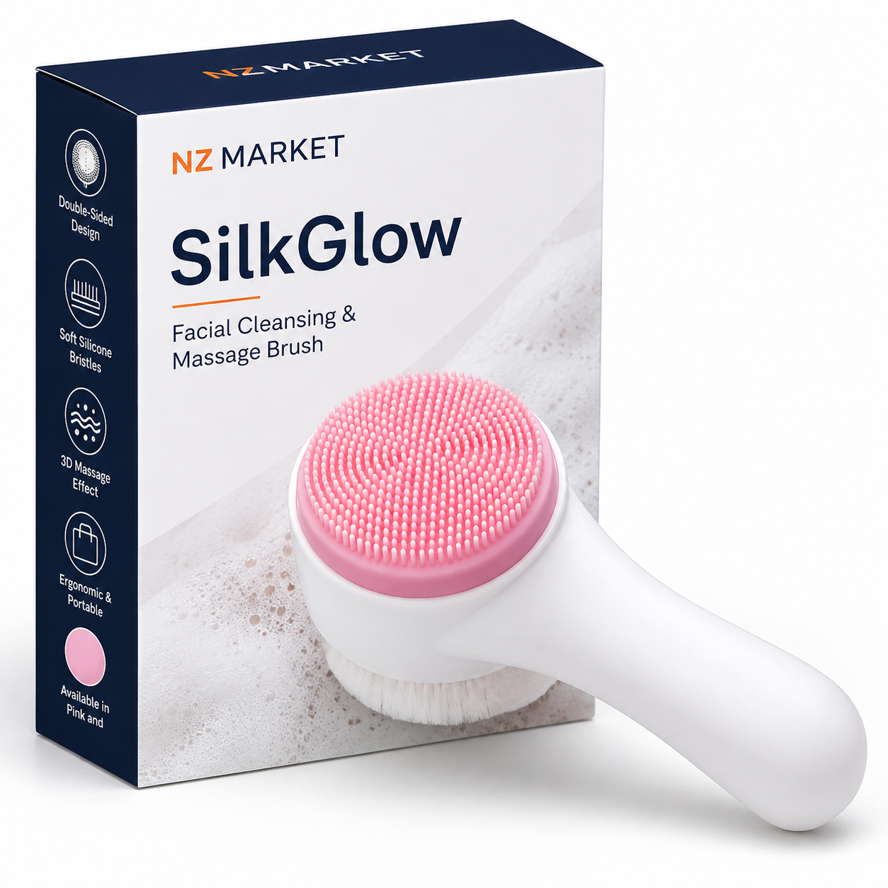 SilkGlow - 3D Silicone Face Cleanser & Exfoliator