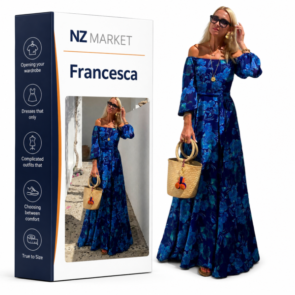Francesca | Long dress with floral print