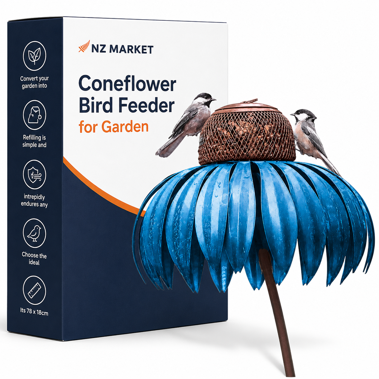Coneflower Bird Feeder for Garden
