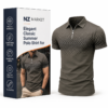 Elegant Classic Summer Polo Shirt for Men - Mink Tones