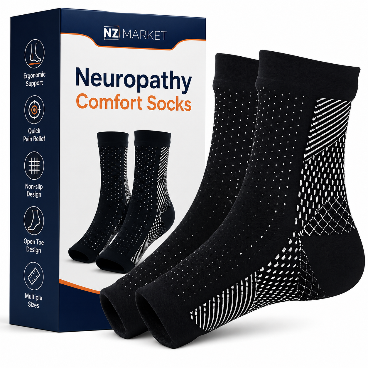 Neuropathy Comfort Socks - Soft, Supportive Fit