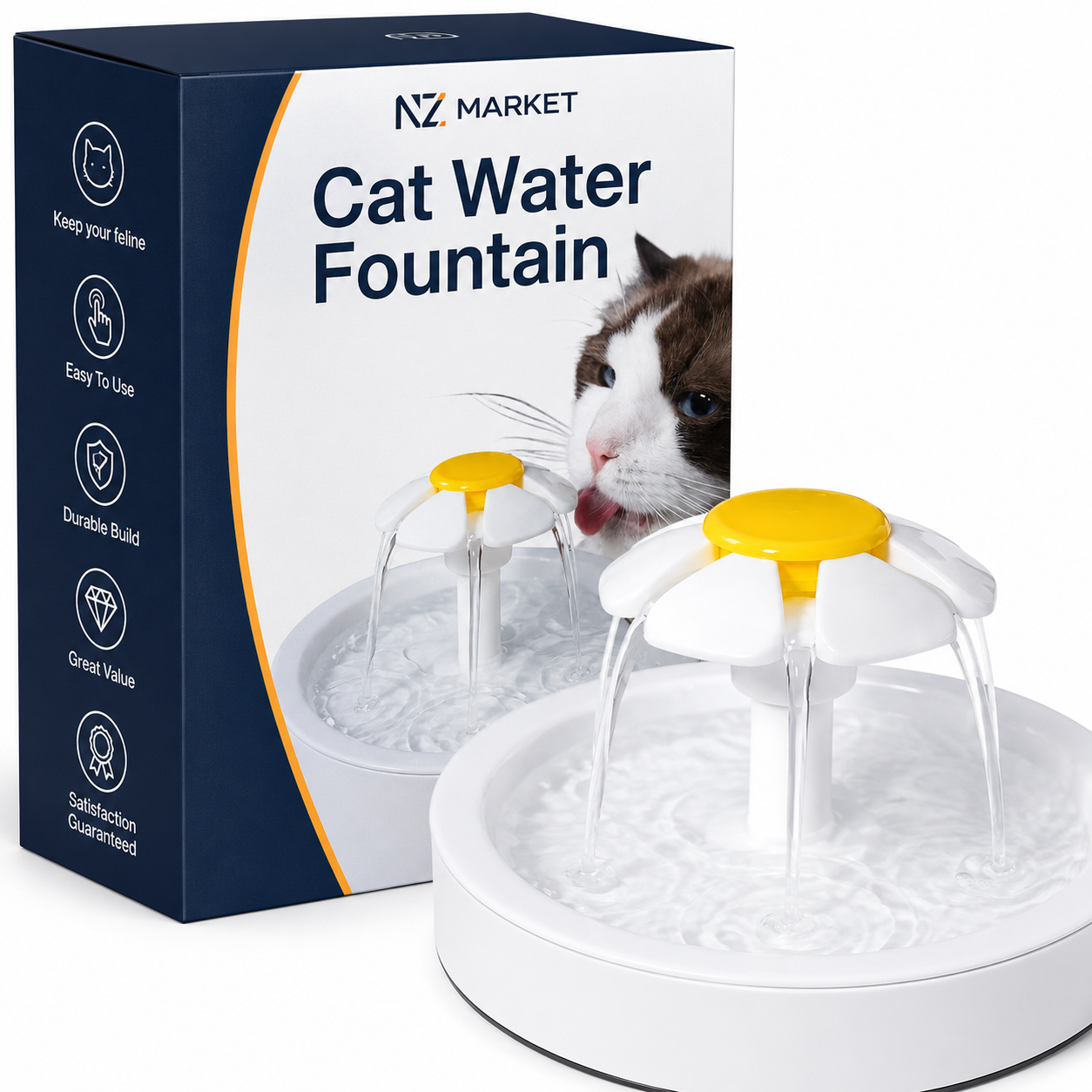 Nzmarket Cat Water Fountain