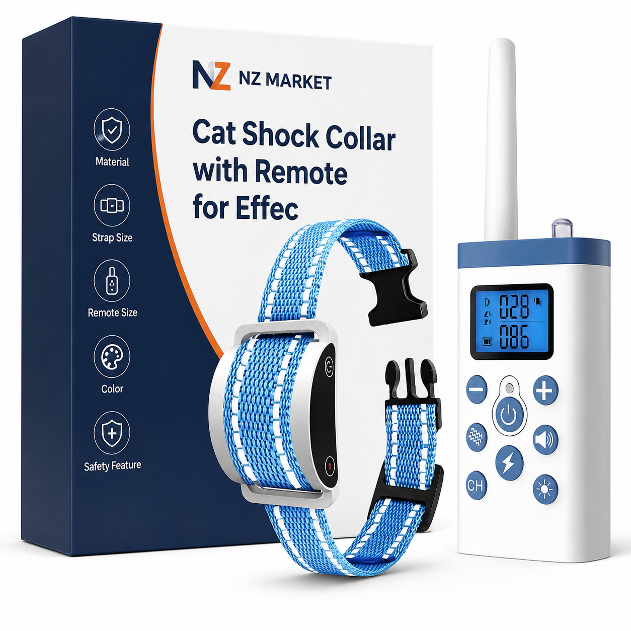 Cat Shock Collar with Remote for Effective Meowing Control