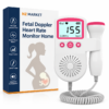 Nzmarket Fetal Doppler Heart Rate Monitor Home Pregnancy Baby Fetal Heart Rate Sound Detector