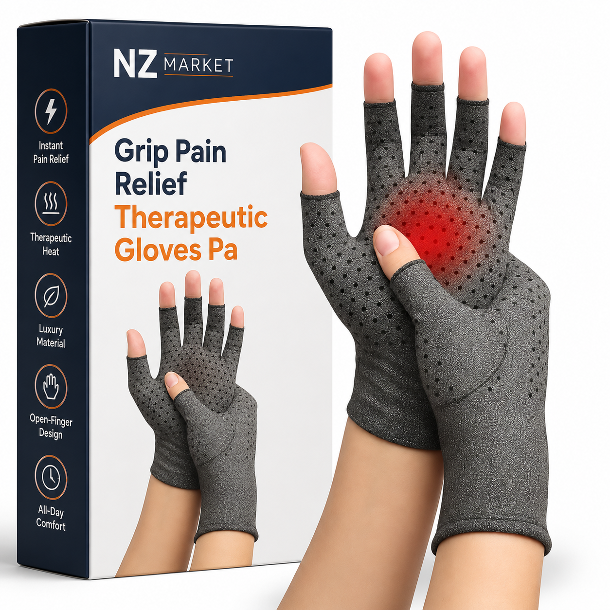 Grip Pain Relief Therapeutic Gloves Pair