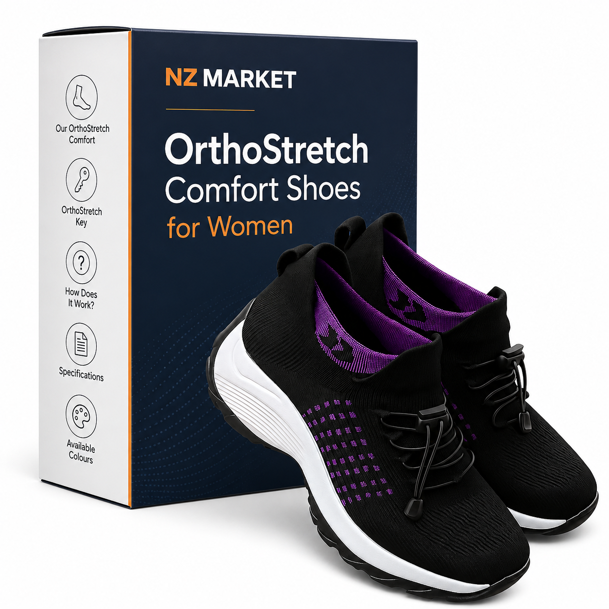 OrthoStretch Comfort Shoes for Women - Comfort & Relief From All Day Walking