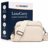 LuxeCarry Leather Crossbody Bag