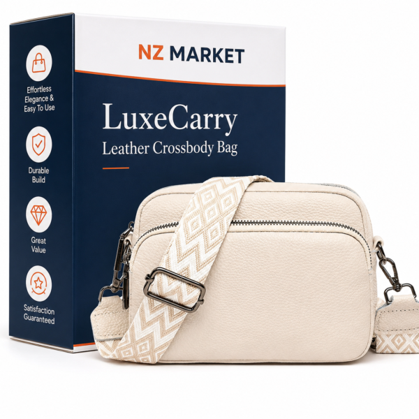 LuxeCarry Leather Crossbody Bag
