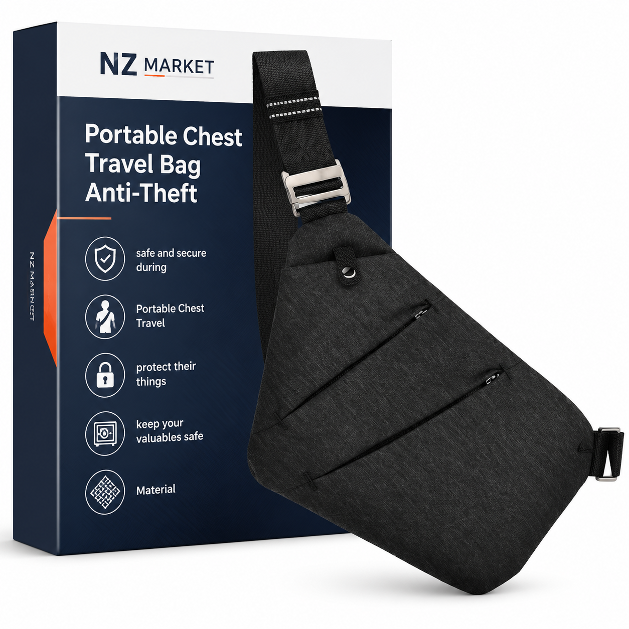 Portable Chest Travel Bag Anti-Theft