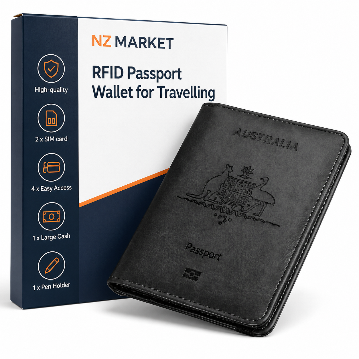 RFID Passport Wallet for Travelling