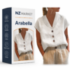Arabella - Elegant Cotton and Linen T-shirt for Women